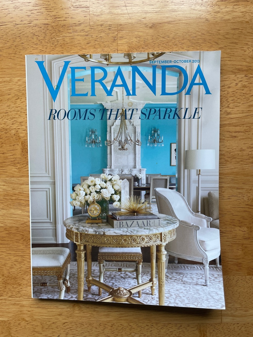 Decor  Magazine Blue & White Coffee Table Book — Elegant Room Inspirations